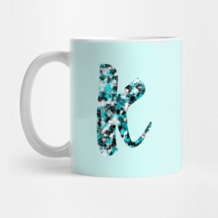 Paint Splash Letter K Mug